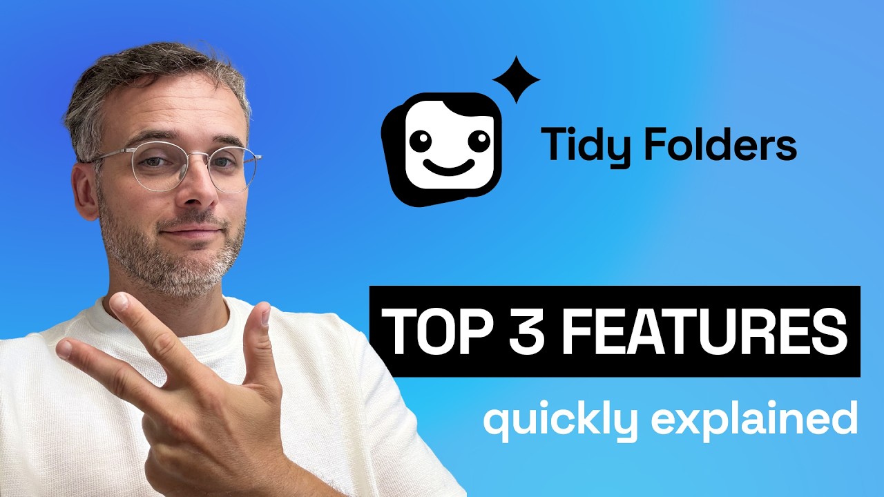Video-Vorschau: die Top-3-Features der ChatGPT Ordner Erweiterung Tidy Folders, kurz erklärt